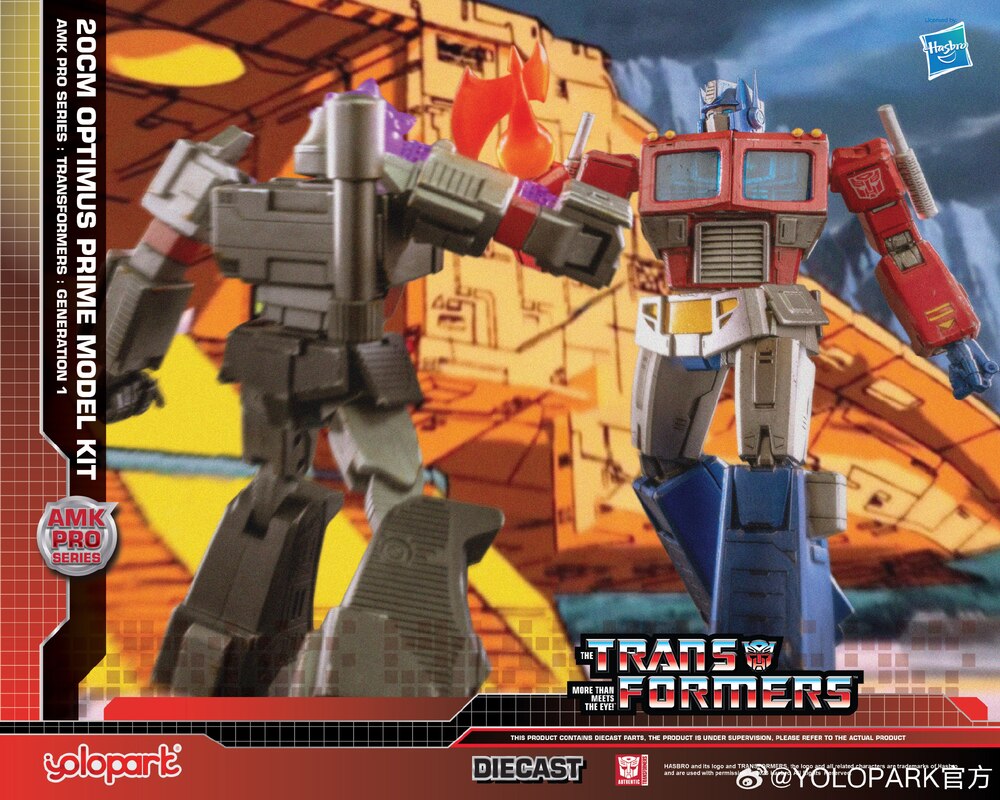 YOLOPARK トランスフォーマ AMKPRO G1 Optimus Prim Transformers G1 Optimus Prime Model Kit - Diecast, LED, Weapons
